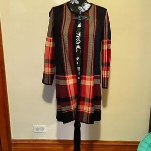 Large plaid Jones Studio Cloak